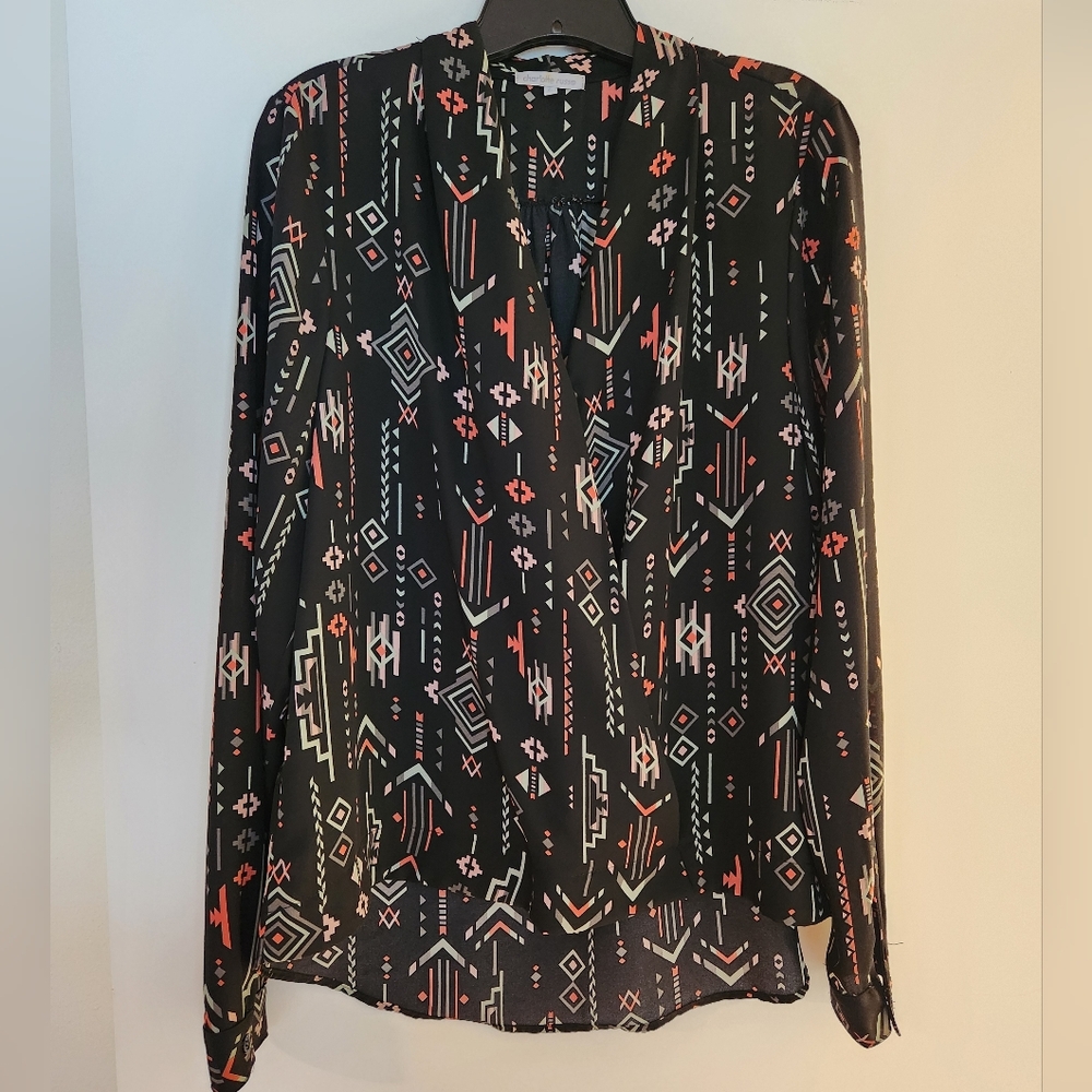 Long Sleeve Adobe Pattern Top